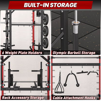 PMAX-4750 Dual Plate Loaded Squat Exercise Machine Gym Equipment Package