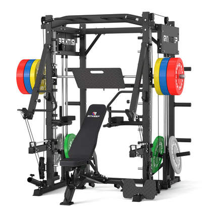 PMAX-4750 Dual Plate Loaded Squat Exercise Machine Gym Equipment Package